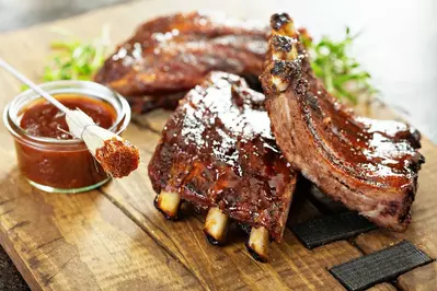 rack of ribs from cumberland jack's in gatlinburg