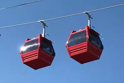 Chondolas in air at Anakeesta