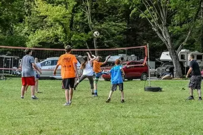 volleyball at campground