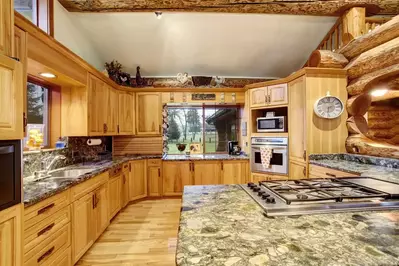 kitchen in a cabin