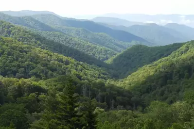 view of mountains in gatlinburg