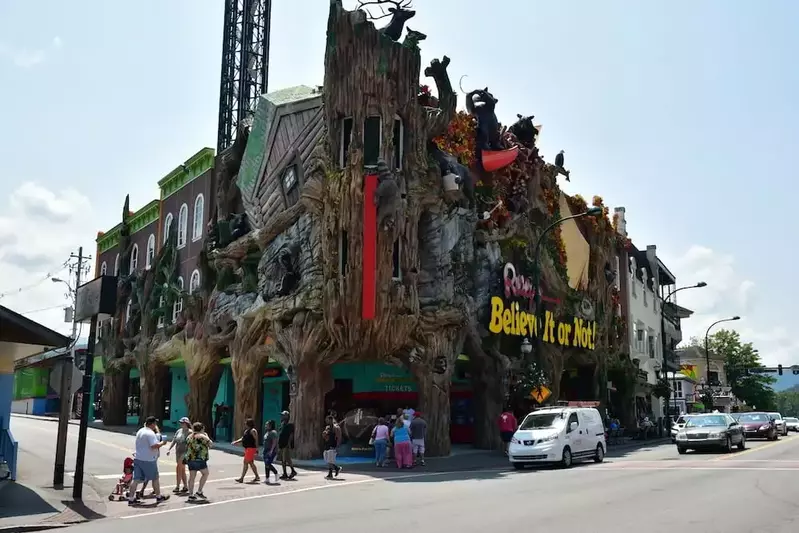 The outside of Ripley's Odditorium in Gatlinburg TN.