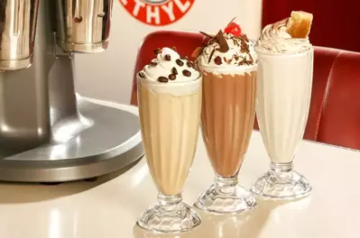 Three tasty milkshakes.