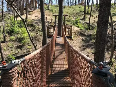 The Tree Canopy Walk at Anakeesta in Gatlinburg TN.