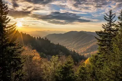 View of the Smoky Mountains