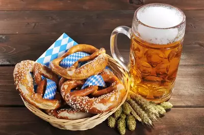 Beer and pretzels