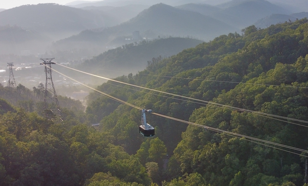 aerial tram in Gatlinburg