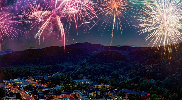 Gatlinburg and fireworks